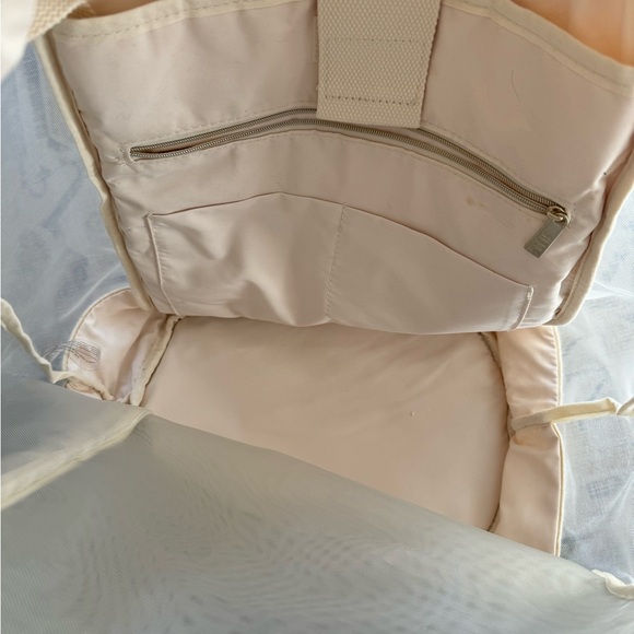 BEIS The High-brid Mesh Backpack in Beige - Picture 14 of 15
